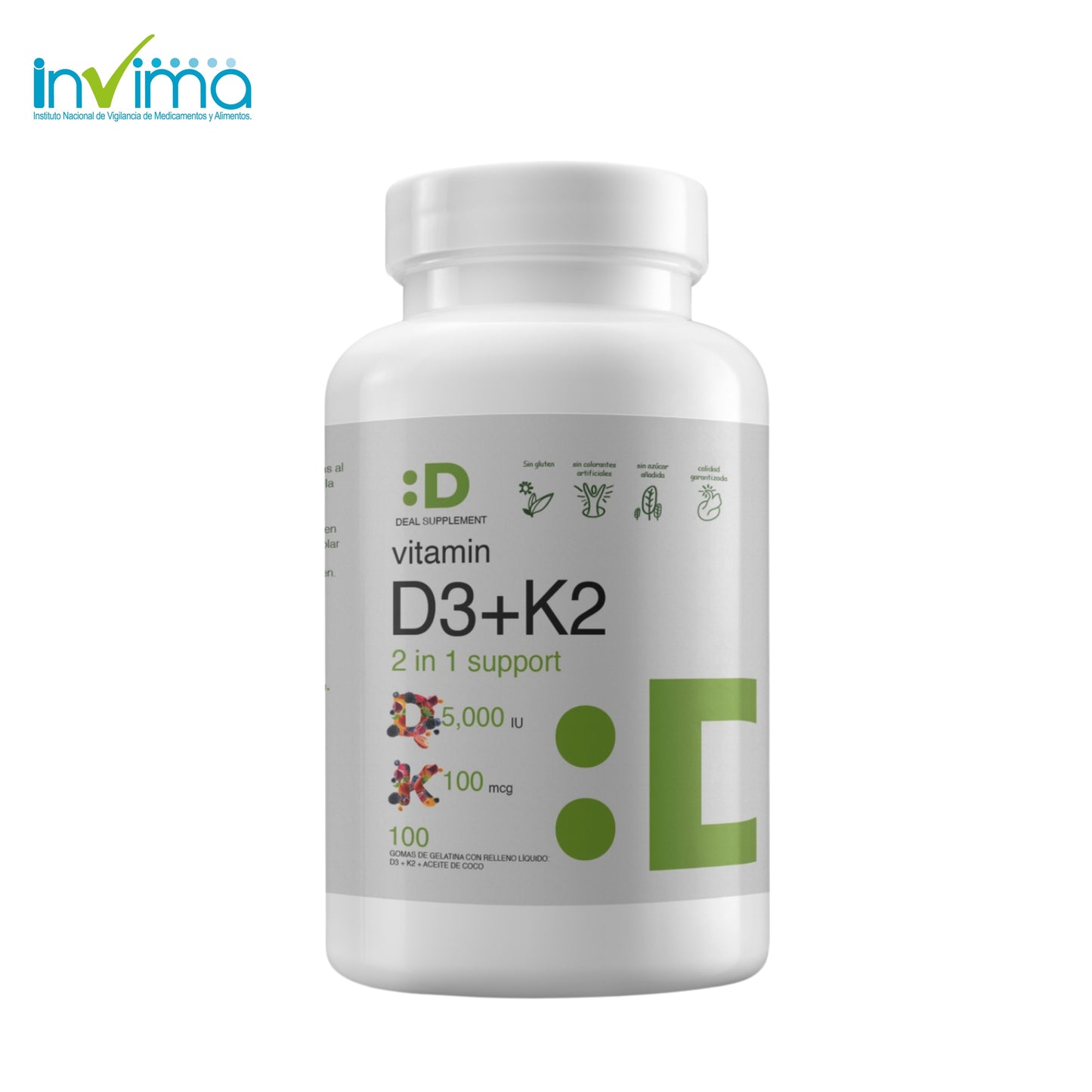 💊 Vitamina D3 K2 X 100 D