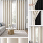 Cortinas Jacquard Blackout Anti Luz Juego De 2 Paneles