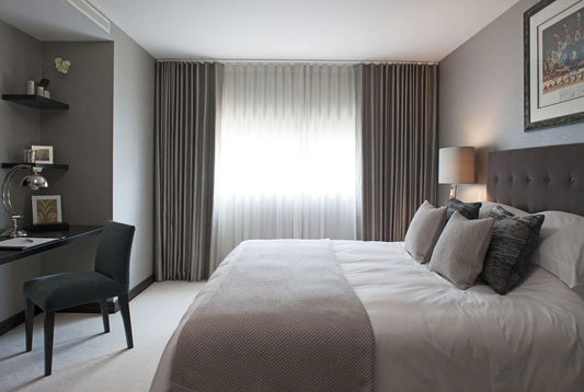 Cortinas Jacquard Blackout Anti Luz Juego De 2 Paneles